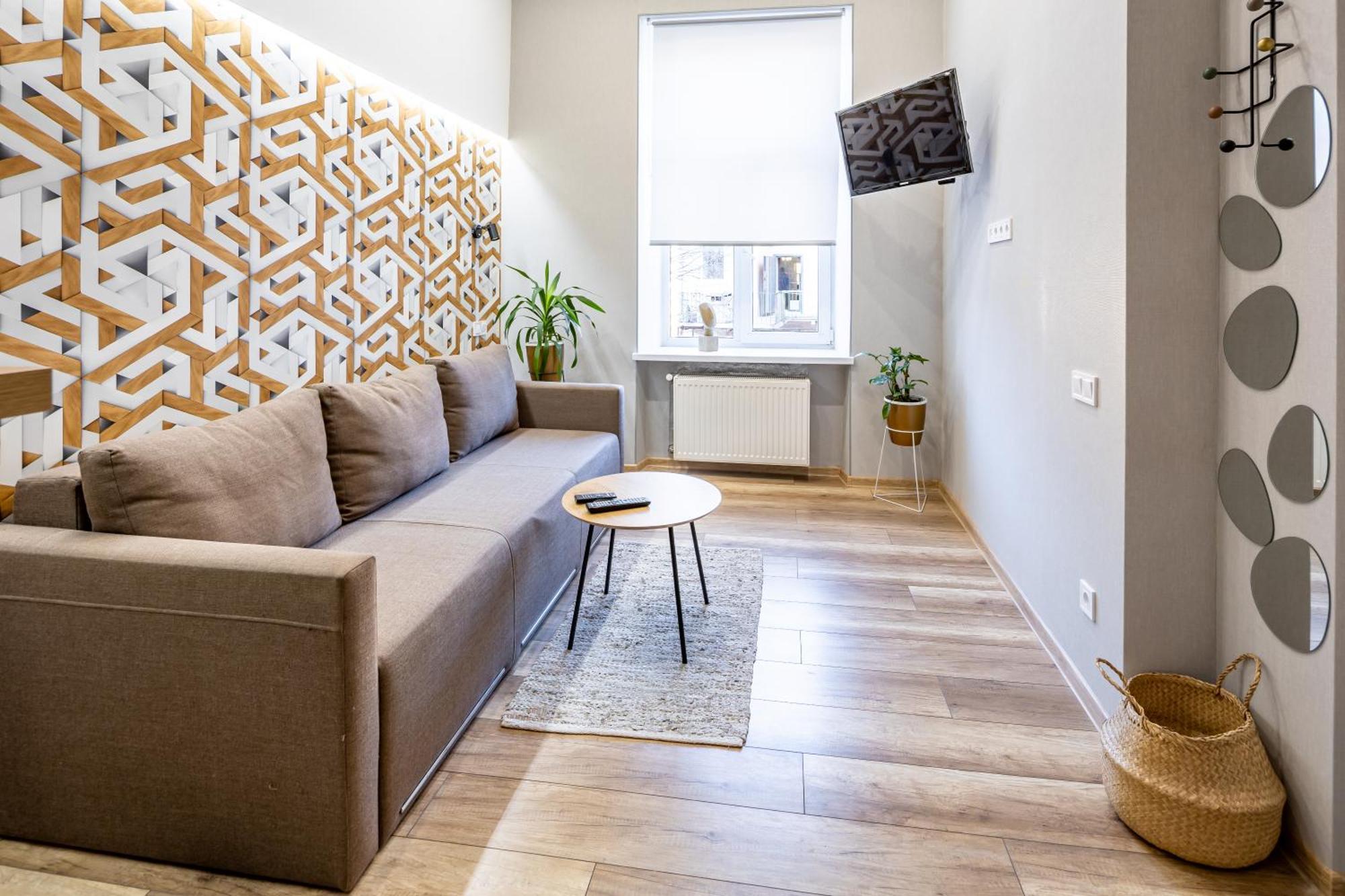 Bv Black And White Apartment Lemberg